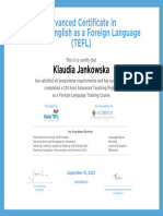 180HRTEFL - Advanced Certificate in Teaching English As A Foreign Language (TEFL)