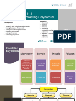 11.1 Adding and Subtracting Polynomial: Unit 1: Extending The Number System