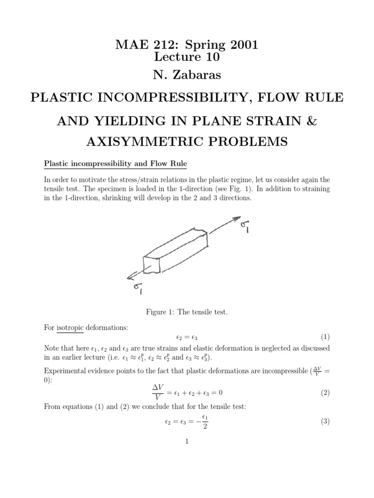 A Good Lecture About Plasticity | PDF | Deformation (Engineering ...