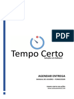 Tempo Certo - Manual Fornecedor