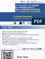 Closing Program For Editing - HOTS-PLP - Closing Program
