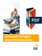 Arbeitsorganisation Büro