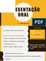 Apresentação Oral - 1.º Semestre