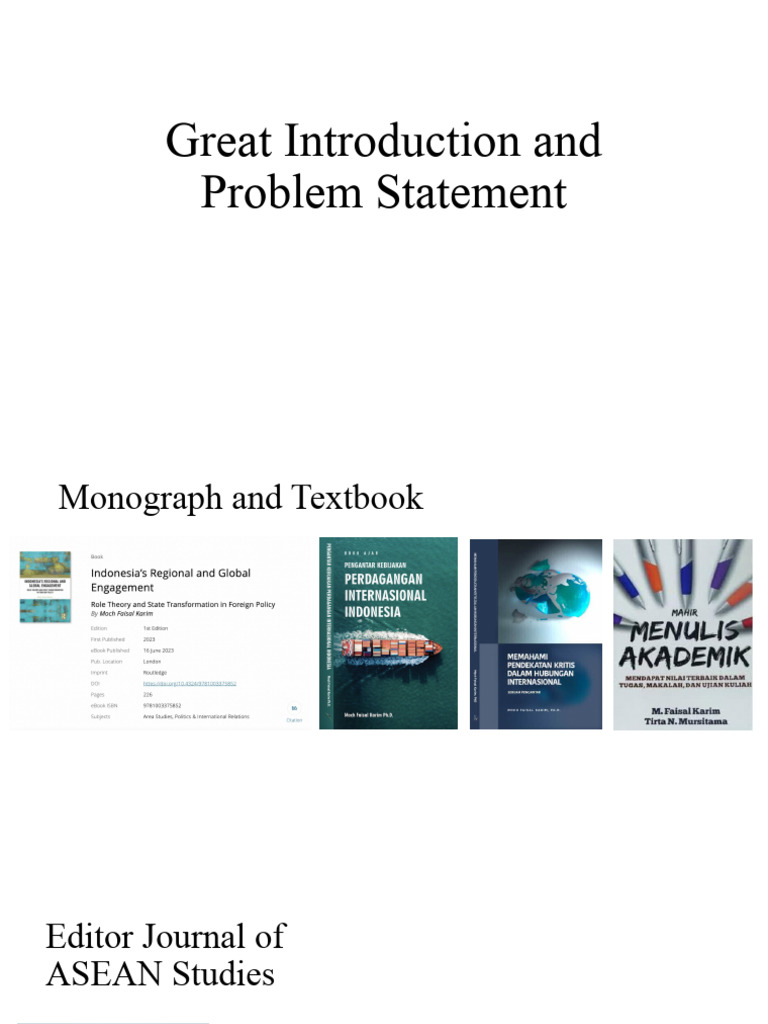 Great Introduction and Problem Statement | PDF | Science | Indonesia