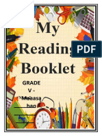 Reading Booklet 5 2023-2024'