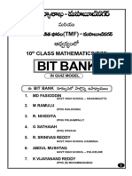 10th EM Maths Bit Bank MBNR