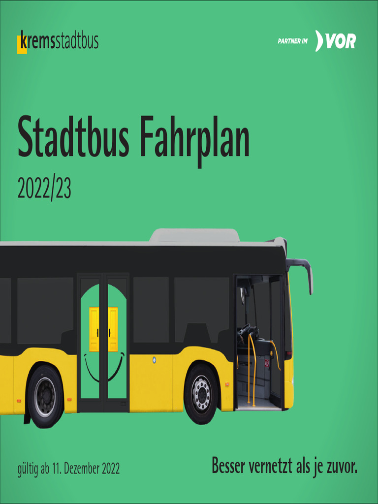 KremsStadtbus Fahrplan 2022 | PDF