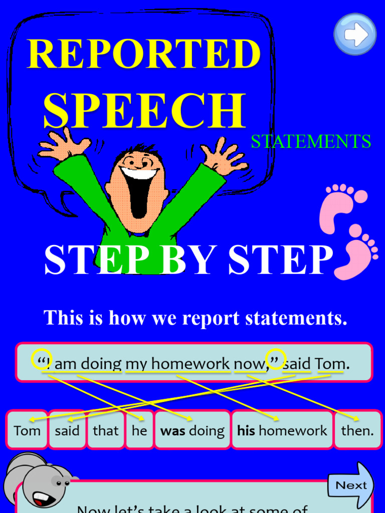 Reporting Speech: Key Changes Explained | PDF | Grammatical Tense | Verb