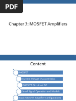 Chapter - 3 MOSFET Amplifiers