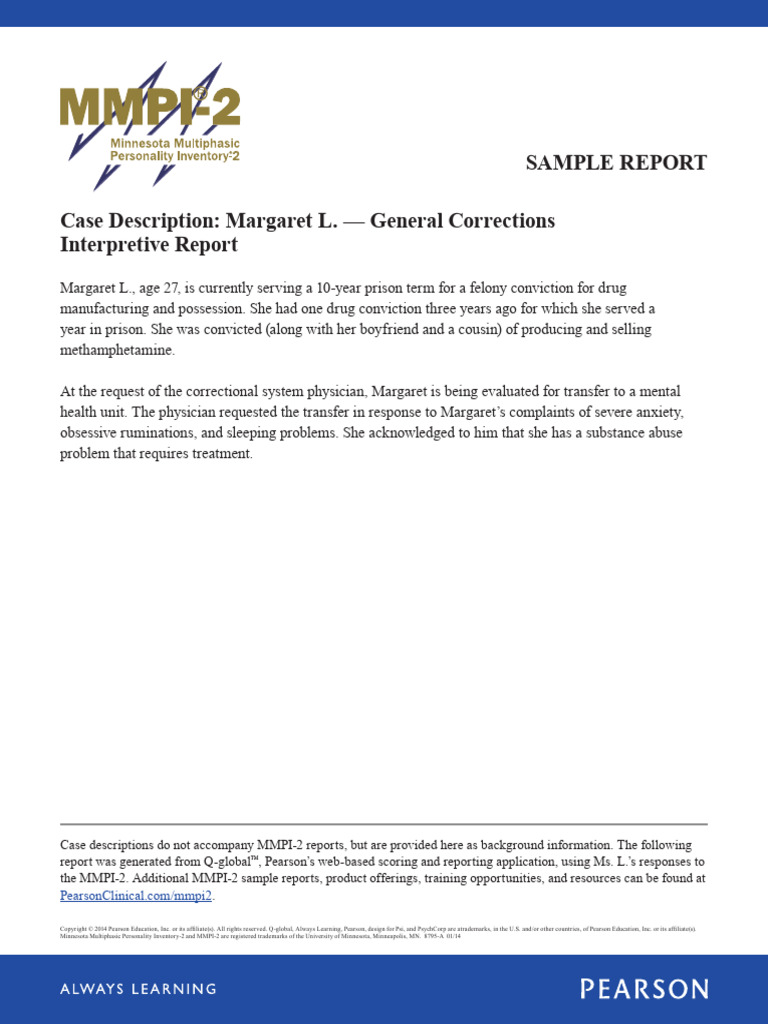mmpi-2-forensic-general-corrections-interpretive-report | PDF ...