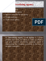 Define Ad Agency Functions of Ad Agency Services Provided by Ad Agency People Working Types of Ad Agency
