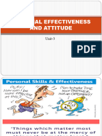 Personal Effectiveness & Attitude