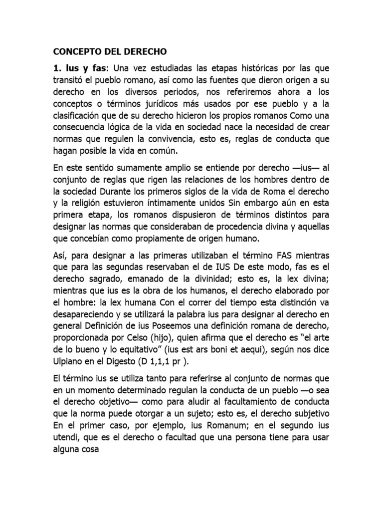 Conceptos Clave del Derecho Romano | PDF | Justicia | Crimen y violencia