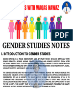 Gender Studies Notes by Muhammad Waqas Nawaz