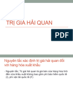 Chương 3 - TRỊ GIÁ HẢI QUAN