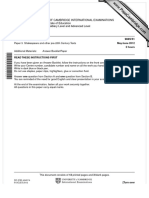 University of Cambridge International Examinations General Certificate of Education Advanced Subsidiary Level and Advanced Level