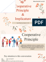 Cooperative Principle and Implicature