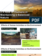 2.4 Role of Humans in Maintaining A Balanced Nature