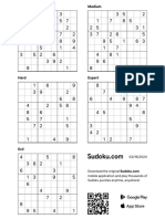 Sudoku Letter 02-16-2024