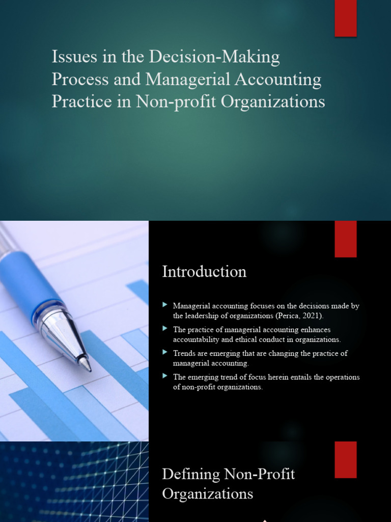 Issues in The Decision-Making Process and Managerial Accounting | PDF ...