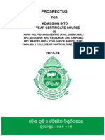 Prospectus 2023 24 For One Year Certificate Course