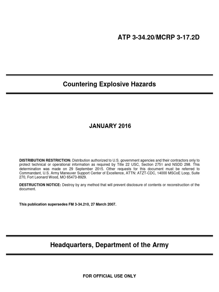 Countering Explosive Hazards Guide | PDF | Improvised Explosive Device ...