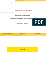 Financial Econometrics