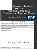 Memaknai Substansi Dan Strategi Dakwah Nabi Muhammad Dalam Pembangunan Masyarakat Madani