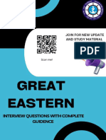 (Part-2) Great Eastern Interview Questions - 1