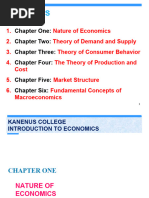 Intro Econ Chapter One 