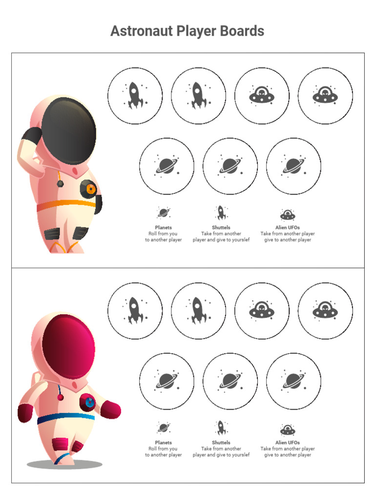 Ink Friendly - Shuttle Shuffle Print & Play File | PDF