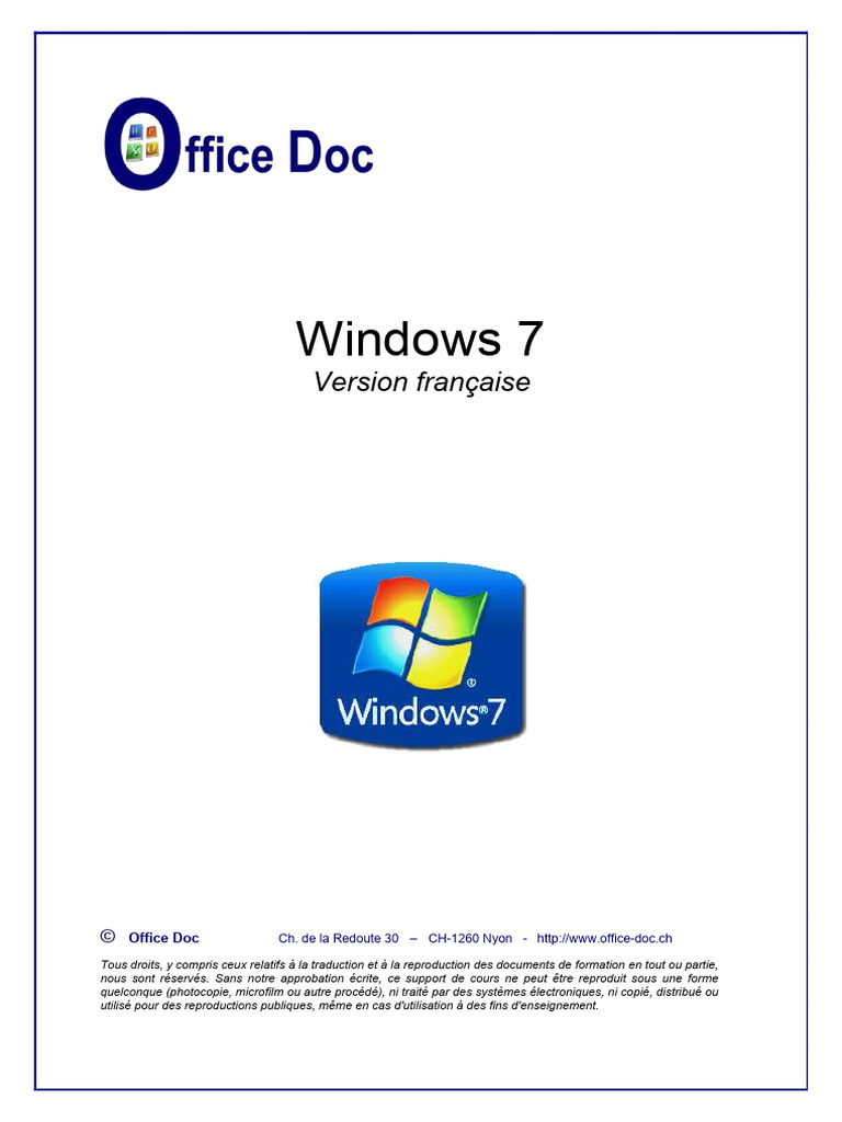 Guide d'utilisation de Windows 7 PDF | PDF | Microsoft Windows | Windows 7