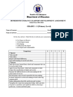 Homeroom Guidance Learners Development Assessment Grade 1 3 Deped Tambayan 1