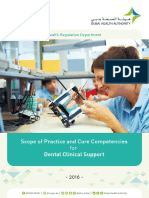 Scope of Practice and Core Competencies For: Dental Clinical Support