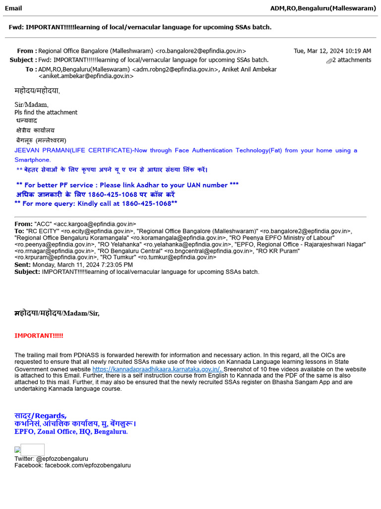 Local Language Training for SSAs | PDF | Social Security | Government ...
