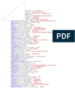 Filmography and Roles