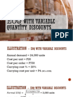 03b Inventory Management - EOQ With Discount, Reorder Point
