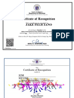 Certificate - of - Recognition EOSY