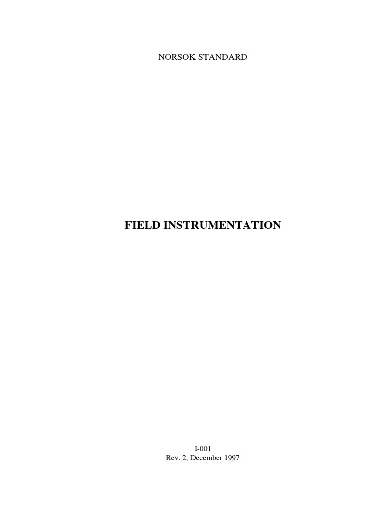 Field Instrumentation 1681212803 | PDF | Valve | Pressure Measurement