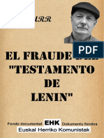 El Fraude Del Testamento de Lenin-K