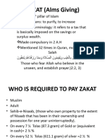 7th Lecture ZAKAT (Alms Giving)