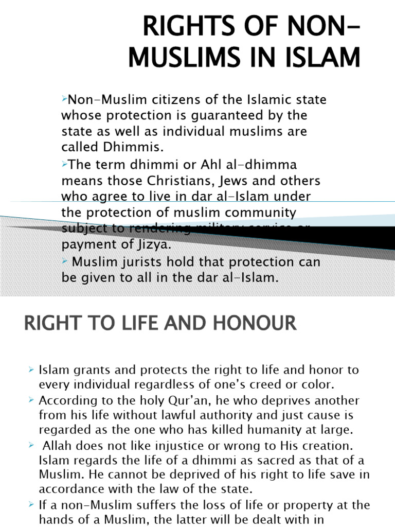 15th Lecture Rights Of Non Muslims In Islam Pdf Abrahamic