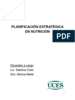CLASE SEMINARIO ORGANIZACIONAL Planificación Estratégica en Nutrición