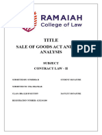 The Sale of Goods Act 1930 Research