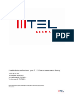 Produktinformationsblatt MTEL45