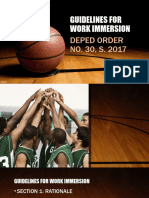 1b Guidelines For Work Immersion