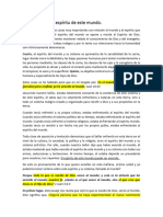 Victoria Sobre El Espíritu Del Mundo. Ricardo Arana