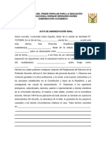 Acta de Entrevista Con El Docente