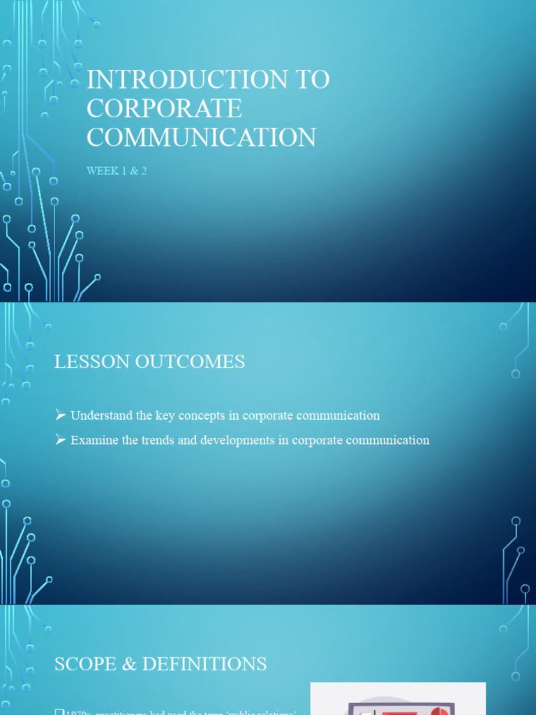 Week 1-Introduction To Corporate Communication | PDF | Business ...