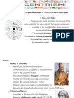 Geocentrism vs. Heliocentrism